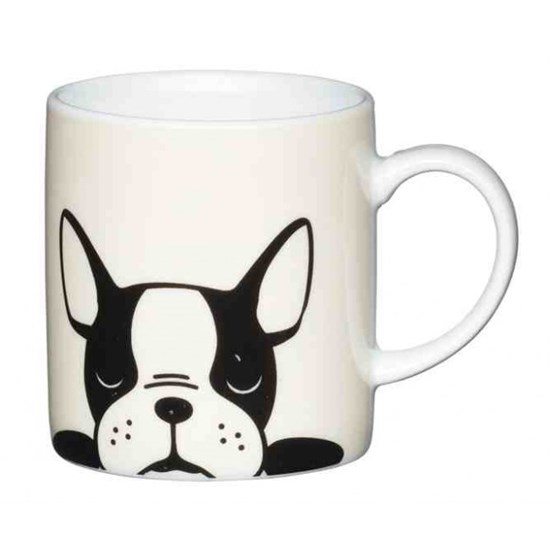 Kitchen Craft Porcelánový hrníček na espresso French Bulldog 80 ml