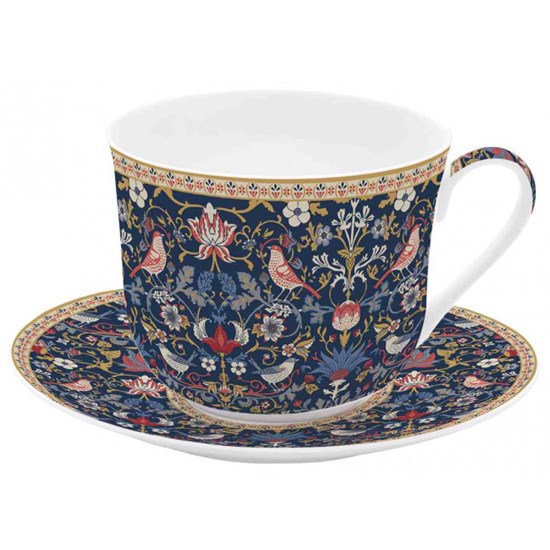 Easy Life Floral Chintz Porcelánový šálek s podšálkem 400 ml