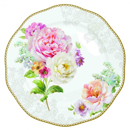 Easy Life Romantic Lace Porcelánový dezertní talíř 20 cm