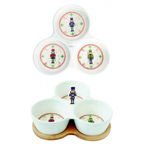 Easy Life Nutcracker Porcelánové misky 3 ks