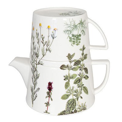 Könitz My Favourite Tea Herbs Porcelánová konvička a hrnek 650 ml