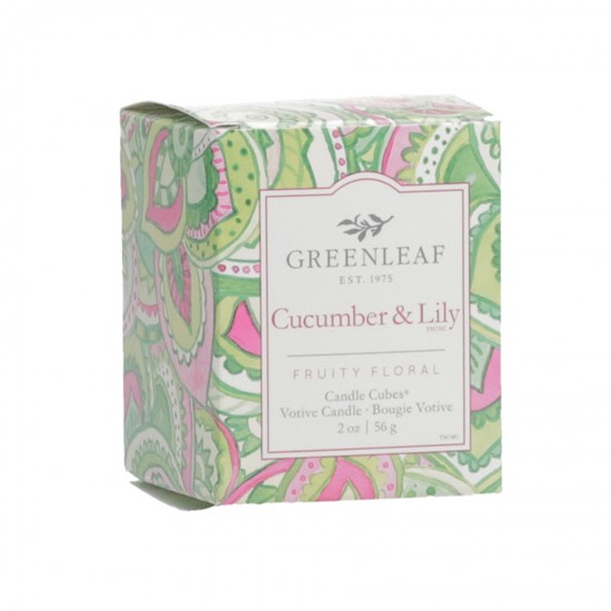 Greenleaf Cucumber & Lily Votivní svíčka 56 g