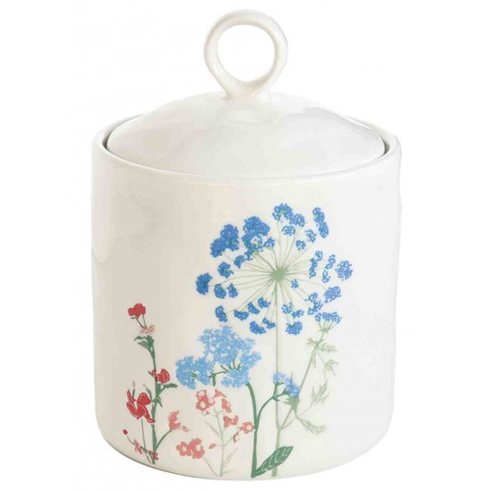 Easy Life Mille Fleurs Porcelánová kuchyňská dóza Blue 10,5 x 15,5 cm