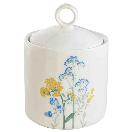 Easy Life Mille Fleurs Porcelánová kuchyňská dóza Yellow 9 x 13 cm