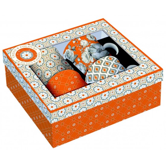 Easy Life Orange Porcelánové hrnky 4 x 300 ml