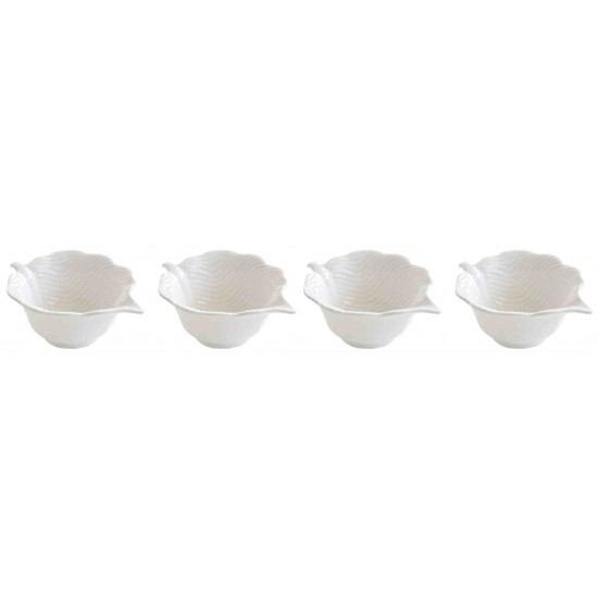Easy Life Tropical Leaves Porcelánové servírovací misky bílé 21 x 16 cm