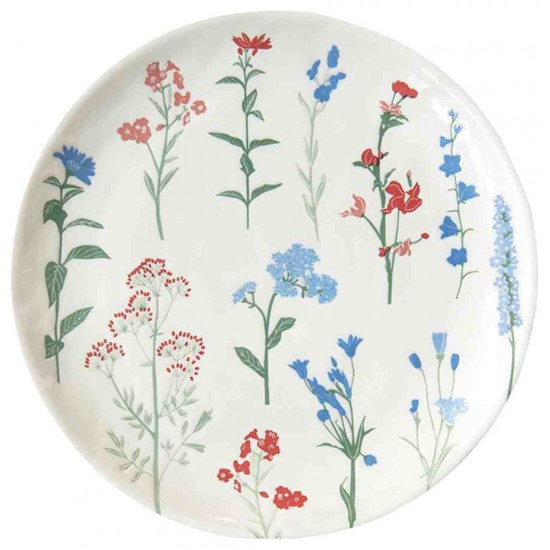 Easy Life Mille Fleurs Porcelánový dezertní talíř Blue 21 cm