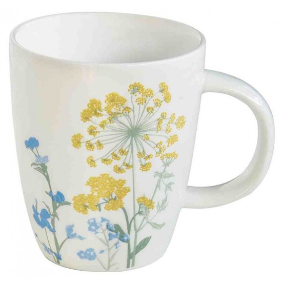 Easy Life Mille Fleurs Porcelánový hrnek Yellow 350 ml