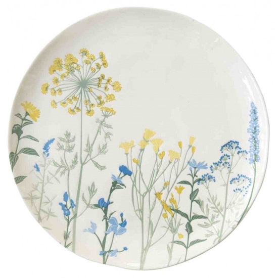 Easy Life Mille Fleurs Porcelánový jídelní talíř  Yellow 26 cm