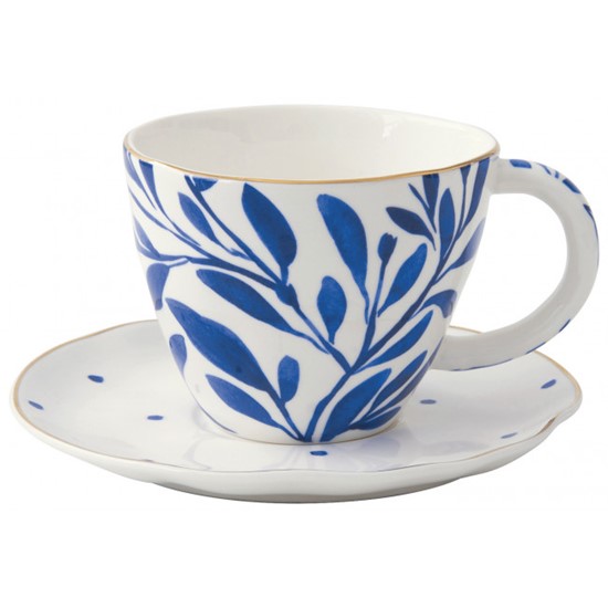 Easy Life Elegance Porcelánový šálek s podšálkem 280 ml