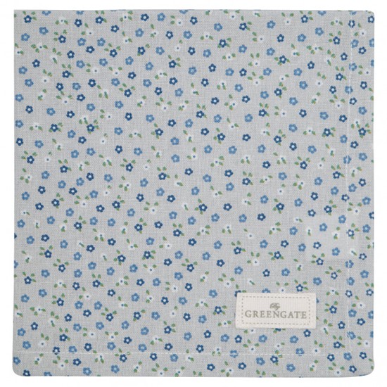 GreenGate Ellise Bavlněný ubrousek Grey 40 x 40 cm