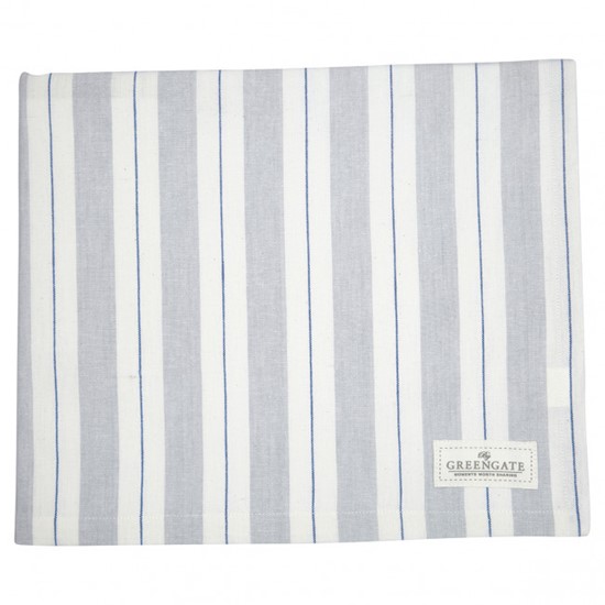 GreenGate Elinor Grey Bavlněný ubrus 145 x 250 cm