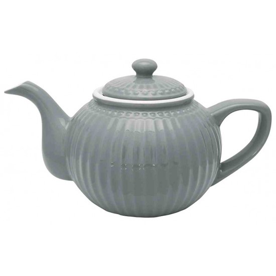 GreenGate Alice Stone Grey Porcelánová konev 1000 ml