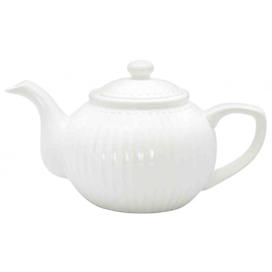 GreenGate Alice White Porcelánová konvice 1000 ml