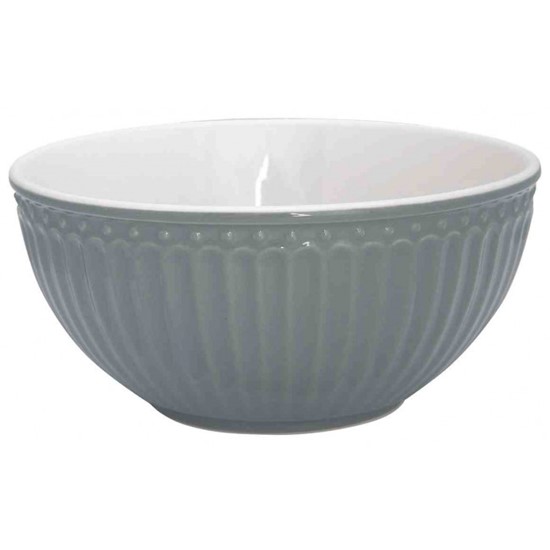 GreenGate Alice Stone Grey Porcelánová miska 14 cm