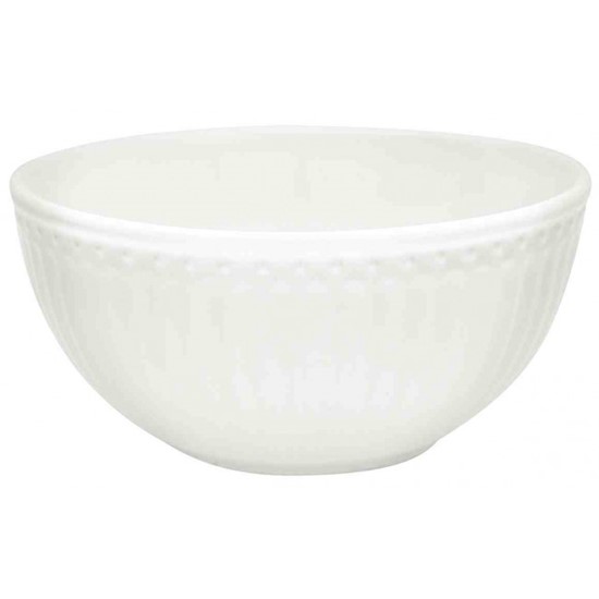 GreenGate Alice White Porcelánová miska 14 cm