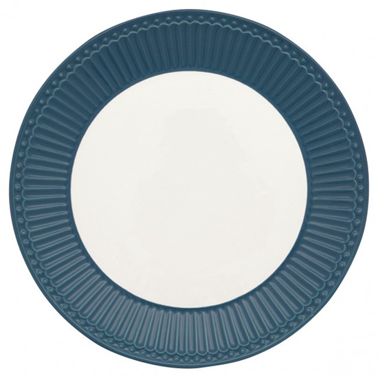 GreenGate Alice Ocean Blue Porcelánový dezertní talíř 23 cm