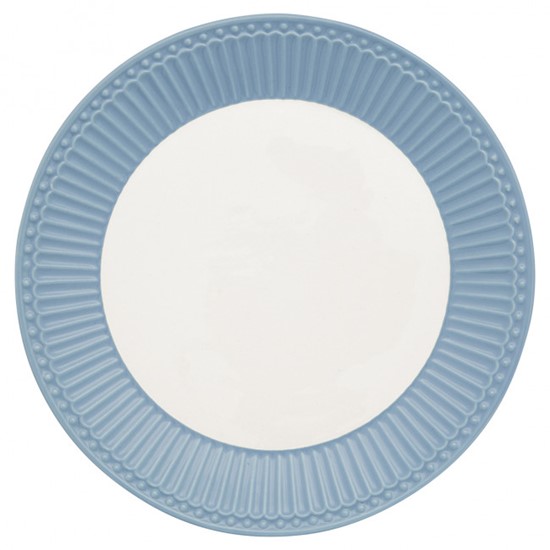 GreenGate Alice Sky Blue Porcelánový dezertní talíř 23 cm