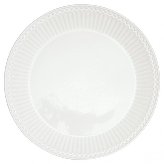 GreenGate Alice White Porcelánový dezertní talíř 23 cm