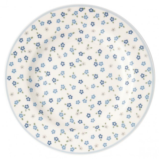 GreenGate Ellise White Porcelánový dezertní talíř 15 cm