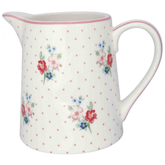 GreenGate Eja White Porcelánový džbánek 500 ml