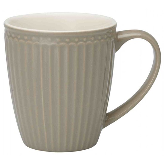 GreenGate Alice Warm Grey Porcelánový hrnek 300 ml