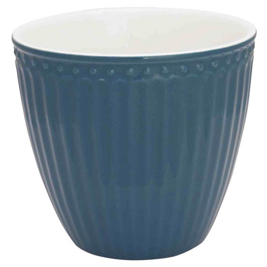 GreenGate Alice Ocean Blue Porcelánový pohárek na latté 300 ml