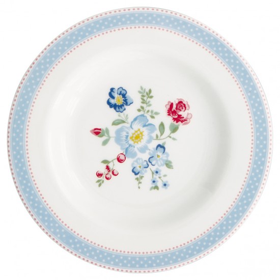 GreenGate Evie White Porcelánový talířek 15 cm