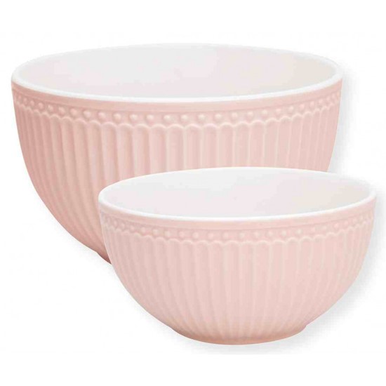 GreenGate Alice Pale Pink Sada dvou porcelánových misek