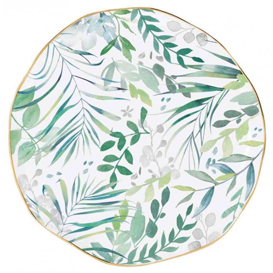 Easy Life Amazonia Green Porcelánový talířek 16 cm