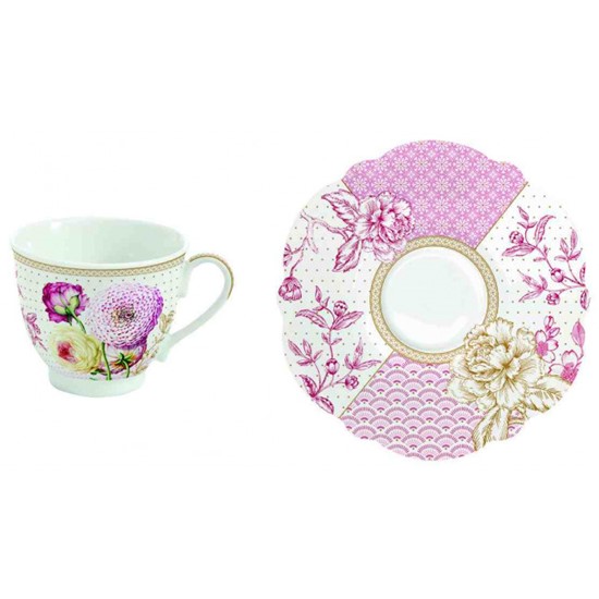 Easy Life Renaissance Porcelánový šálek s podšálkem 225 ml