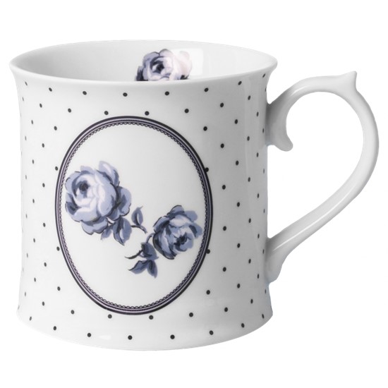 Katie Alice Vintage Indigo Porcelánový hrnek Floral Spot 400 ml