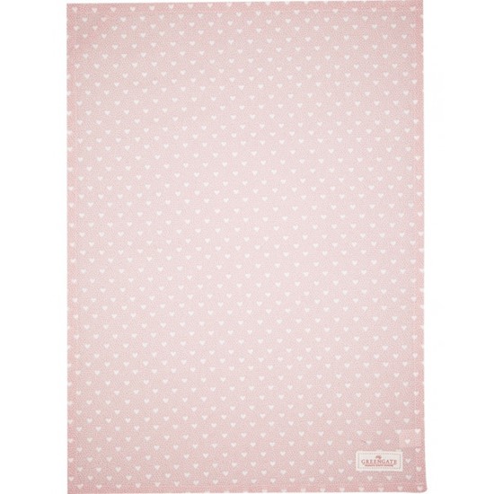 GreenGate Penny Kuchyňská utěrka Pale Pink 50 x 70 cm