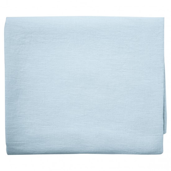 GreenGate Lněný ubrus světle modrý 135 x 250 cm