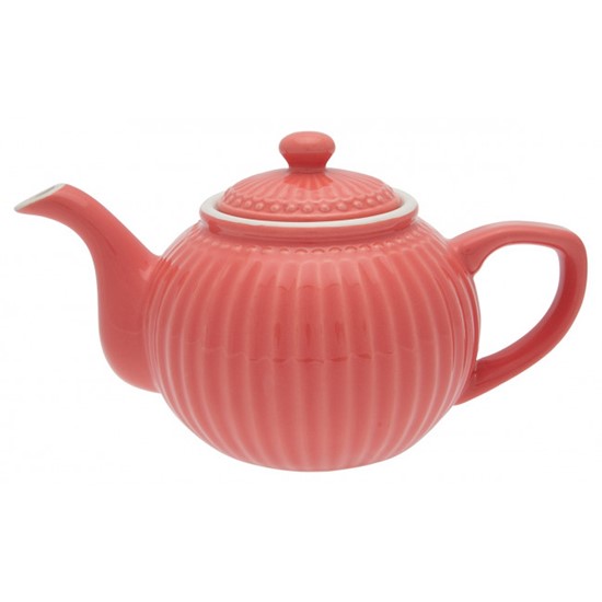 GreenGate Alice Porcelánová konvice Coral 1000 ml