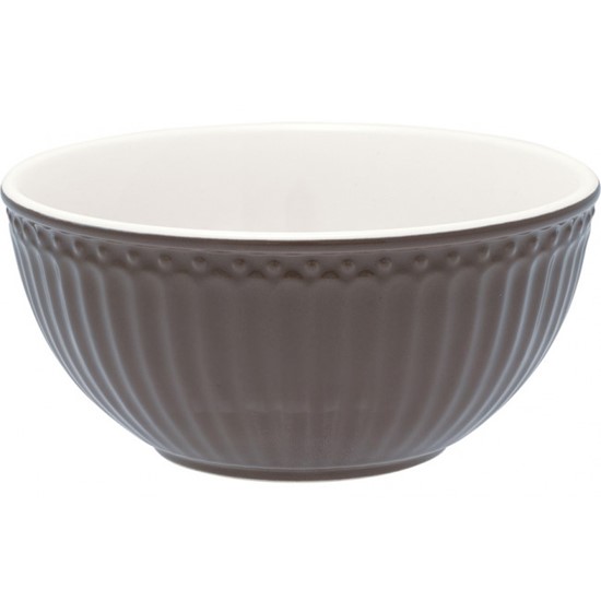 GreenGate Alice Porcelánová miska Chocolate 14 cm