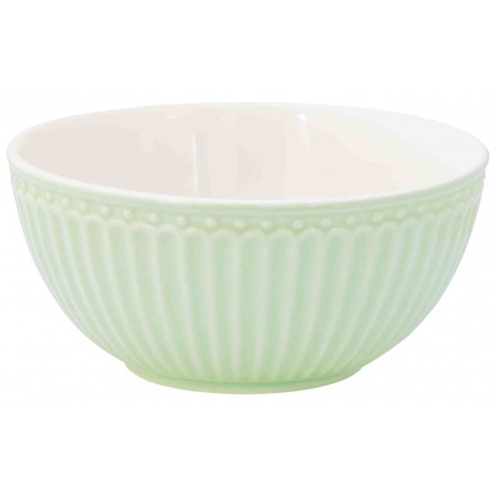 GreenGate Alice Porcelánová miska Pale Green 14 cm