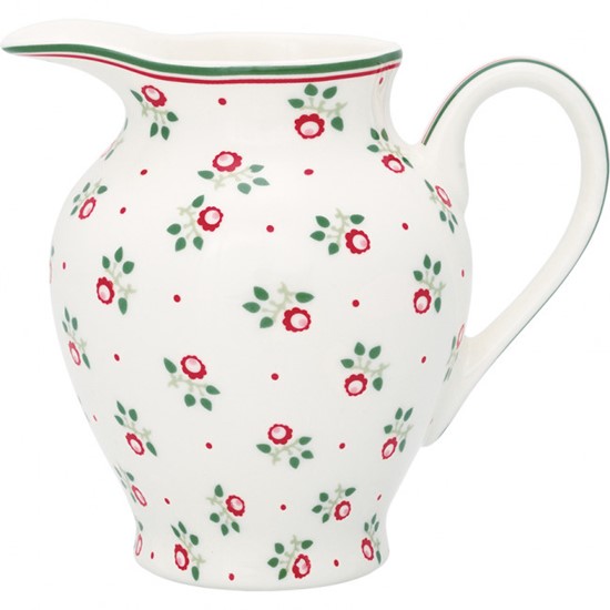 GreenGate Abi Porcelánová mléčenka White 350 ml