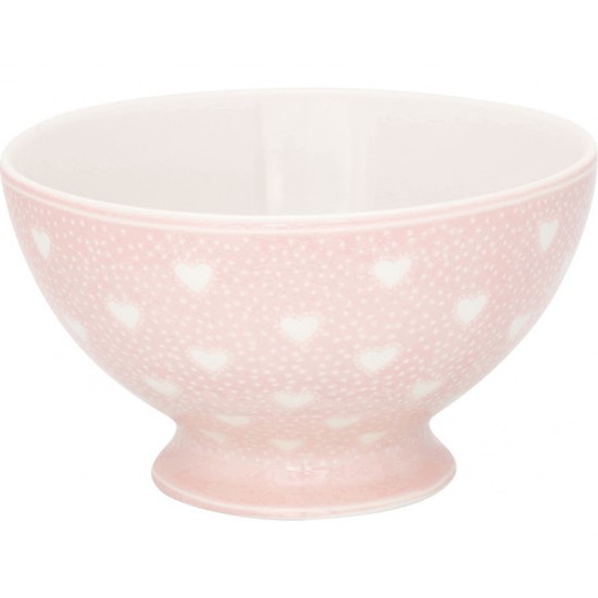 GreenGate Penny Porcelánová polévková miska Pale Pink 15 cm
