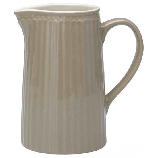 GreenGate Alice Porcelánový džbán Warm Grey 1000 ml