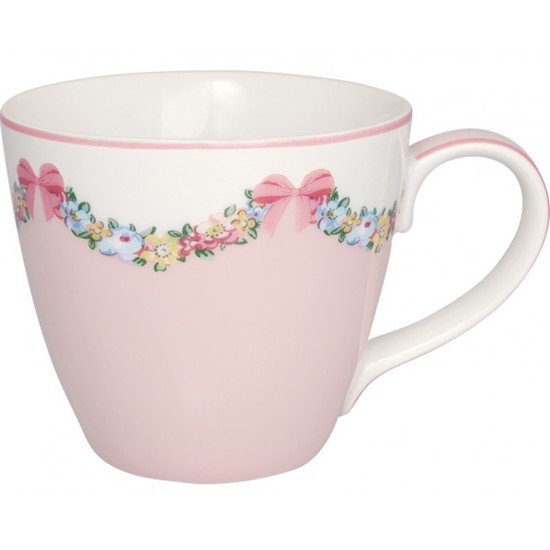 GreenGate Maya Pale Porcelánový hrnek Pink 300 ml