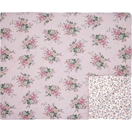 GreenGate Marie Prošívaný přehoz přes postel Dusty Rose 140 x 220 cm