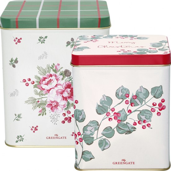 GreenGate Charline Sada plechových dóz 2 ks