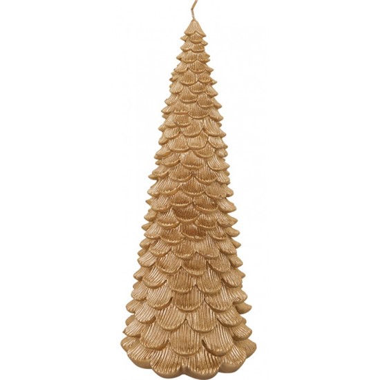 GreenGate Svíčka zlatý stromek bez vůně extra velký 21 cm