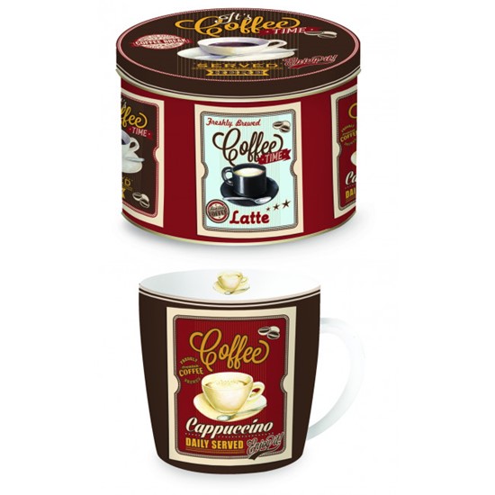 Easy Life Vintage Cappuccino Porcelánový hrnek 350 ml