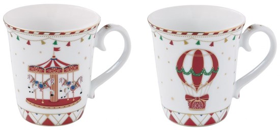 Easy Life Christmas Wonderland Porcelánové hrnky 2 x 275 ml