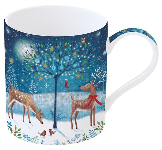 Easy Life Porcelánový hrnek With Love At Christmas Deers 350 ml