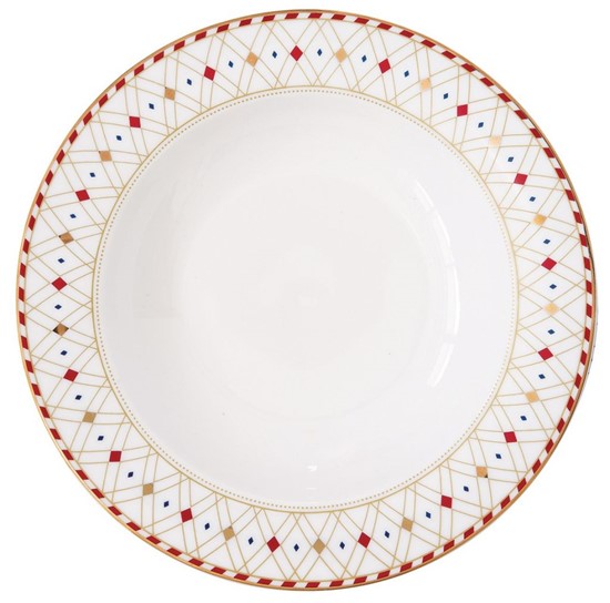 Easy Life Christmas Wonderland Porcelánový polévkový talíř 21,5 cm