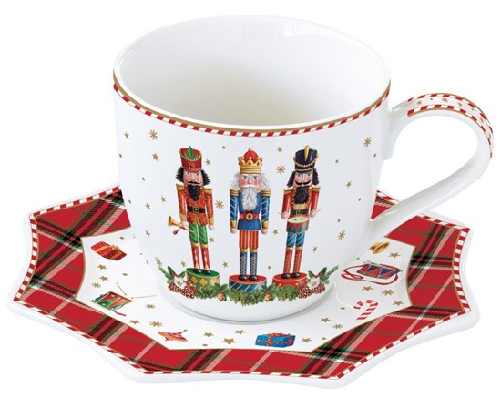 Easy Life Vintage Nutcracker Porcelánový šálek s podšálkem 250 ml