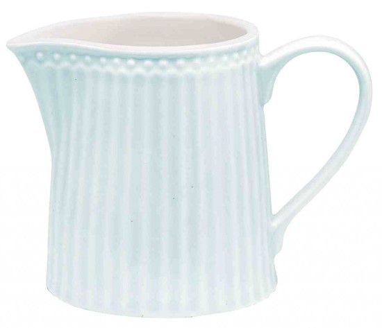 GreenGate Alice Porcelánová mléčenka Pale Blue 250 ml